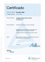 Nuestro certificado DIN ISO 9001 te garantiza un proceso sin complicaciones
